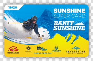 Ride More With Your 2019 20 Sunshine Super Card Hero   Sunshine Village Super Card  HD Png Download