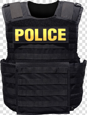 Police Body Armor   Body Armor Black Police  HD Png Download