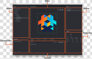 Editor Overview   Defold Editor 2  HD Png Download
