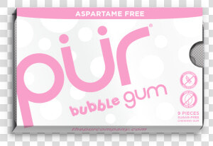 Free Pack Of Bubblegum   Pur Bubble Gum  HD Png Download