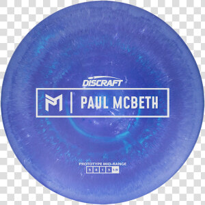 Mcbeth 5x World Champion Discraft Prototype Midrange   Circle  HD Png Download