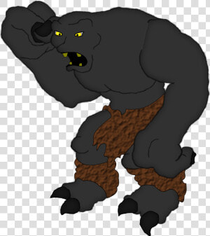 Troll Clip Arts   Black Cartoon Monster Png  Transparent Png