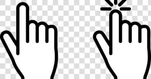 Click Hand Cursor Png  Transparent Png