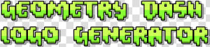 Geometry Dash Logo Png   Geometry Dash Logo Generator  Transparent Png