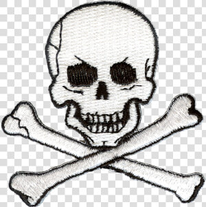 Jolly Roger Skull And Crossbones Embroidery Patch   Skull And Crossbones Embroidery  HD Png Download