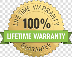 100  Lifetime Warranty  HD Png Download