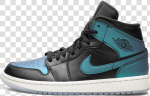 Wmns Air Jordan 1 Mid Iridescent  HD Png Download