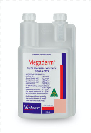 Virbac megaderm   Bottle  HD Png Download