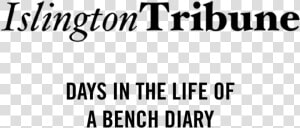 Islington Tribune Press   Black and white  HD Png Download