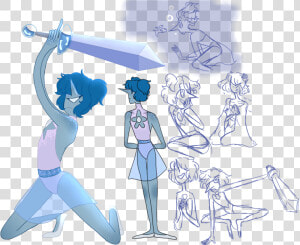 I Woke Up With The Idea Of A Crystal Gem Spy Blue Pearl   Crystal Gem Steven Universe Blue Pearl  HD Png Download