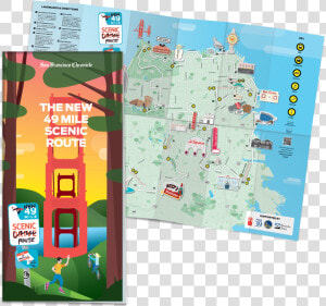 Commemorative Chronicle Total 49 Mile Makeover Map   San Francisco Chronicle  HD Png Download