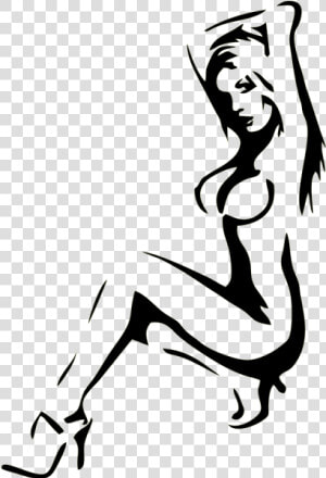 Nude Woman Silhouette Art  HD Png Download