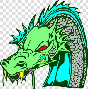 Horns Clipart Dragon   Green Dragon Head Png  Transparent Png