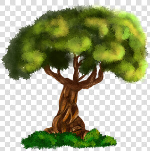 Tree  Digital  Art  Forest  Fantasy  Trees  Landscape   Illustration  HD Png Download