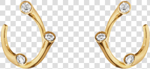 Yellow Gold With Diamonds   Earrings  HD Png Download