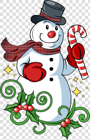 Holiday Snowman Clip Art Free Clipart Images   Clip Art Christmas Snowman  HD Png Download