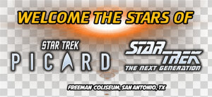 Welcome The Stars Of Star Trek   Star Trek The Next Generation  HD Png Download