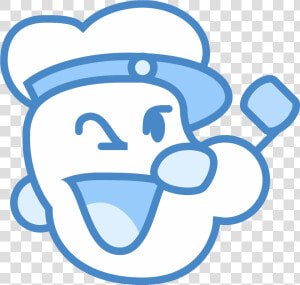 It S An Icon For The Famous Cartoon Character Popeye   Famous Cartoon Characters Icon  HD Png Download