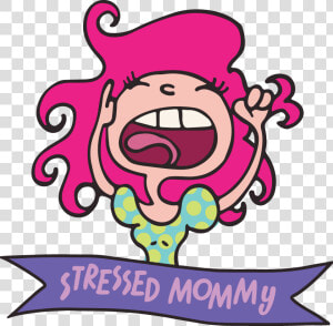 Transparent Stressed Png   Stressed Mom Clip Art  Png Download