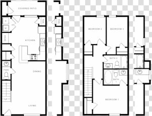 Oak Tree Townhomes Floor Plan  HD Png Download