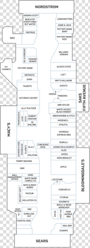 Map Of Gardens Mall West Palm Beach  HD Png Download