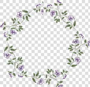 Transparent Round Frame Clipart   Transparent Round Flower Frame  HD Png Download