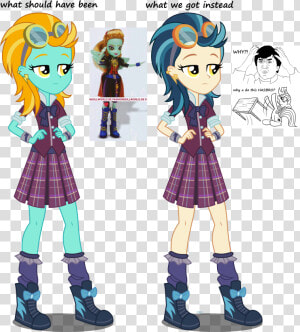 Indigo Zap Was Originally Lightning Dust   Mlp Equestria Girls Friendship Games Indigo Zap  HD Png Download