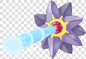 Transparent Starmie Png   Starmie Pokemon Uses Hydro Pump  Png Download