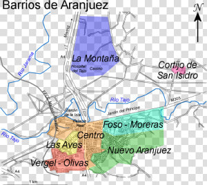 File   Aranjuez barrios   Mapa Barrios Madrid  HD Png Download