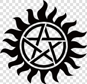 Star In Sun Tattoo   Supernatural Tattoo  HD Png Download