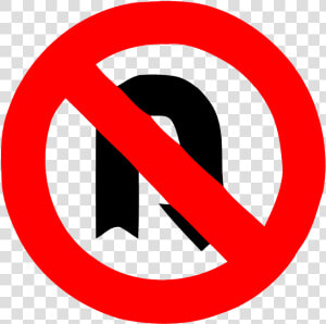 U Turn Sign Free Png Image   No Parking Road Sign  Transparent Png