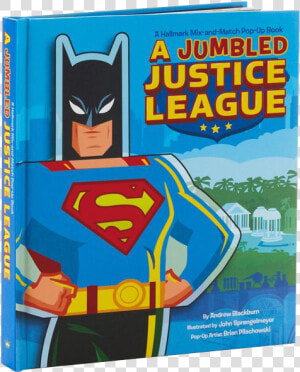 A Jumbled Justice League Mix  amp  Match Pop Up Book   Cartoon  HD Png Download