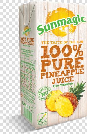 Sunmagic 1l Pure Pineapple Juice Recap   Snack  HD Png Download