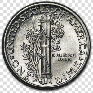 1941 D Mercury Dime Bu   Cash  HD Png Download