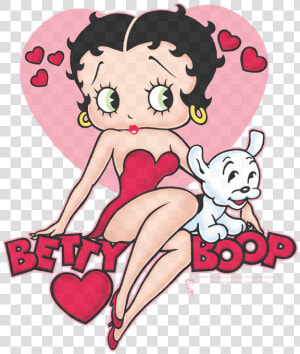 Betty Boop Sweetheart Men S Regular Fit T shirt   Betty Boop And Dog  HD Png Download