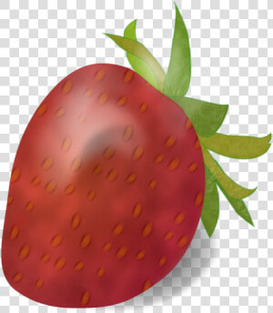 Small Ripe Strawberry Clip Art Download   Strawberry  HD Png Download