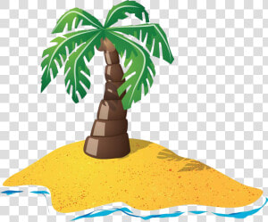 Desert Island Png   Transparent Background Island Clipart  Png Download