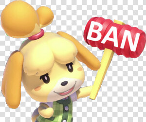 Transparent Ban Hammer Png   Isabelle Animal Crossing Transparent  Png Download