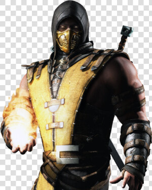 Transparent Mortal Kombat X Logo Png   Mortal Kombat Scorpion Render  Png Download