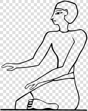 Emotion human Leg art   Egyptian Person Drawing  HD Png Download