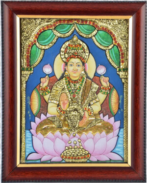 Mangala Arts Lakshmi Tanjore Acrylic Base Painting   Art  HD Png Download