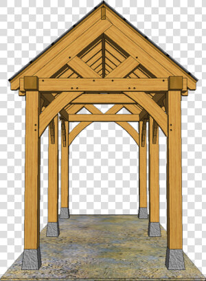 6 Post Feature Gazebo With Truss Either End  HD Png Download