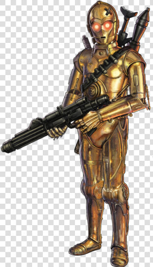 Star Wars Protocol Droid Armed  HD Png Download