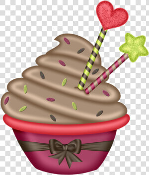 Imagenes De Cupcakes Animados  HD Png Download