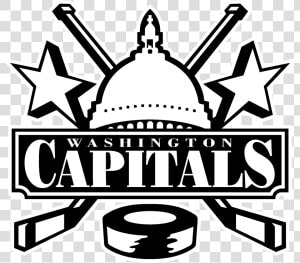 Washington Capitals Logo Black And White   Black Washington Capitals Logo  HD Png Download