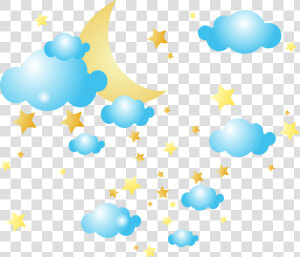 Moon Clouds And Stars Png Clip art Image   Stars Moon And Clouds  Transparent Png