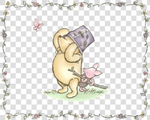 Winnie The Pooh Png  border Classic Winnie The Pooh   Vintage Classic Winnie The Pooh  Transparent Png