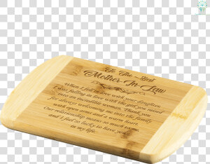 To The Best Mother In Law Bamboo Cutting Board Organically   Plywood  HD Png Download