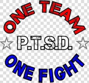 One Team One Fight 4 Ptsd   Circle  HD Png Download