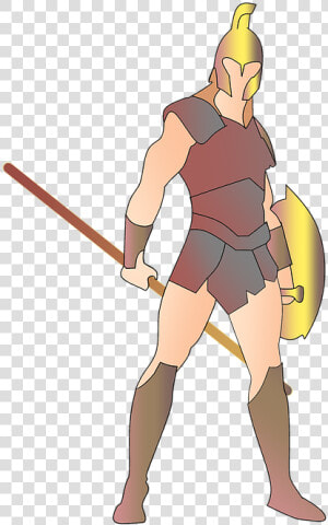 Warrior  Spartan  300  Great  Fighter  History  War   Cartoon  HD Png Download